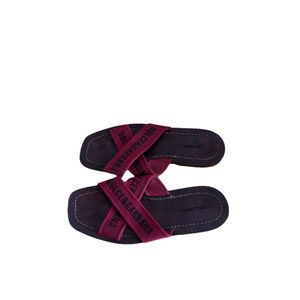 Dolce & Gabanna Cross Cross Sandal Burgundy Men’s Sz 7.5 Summer